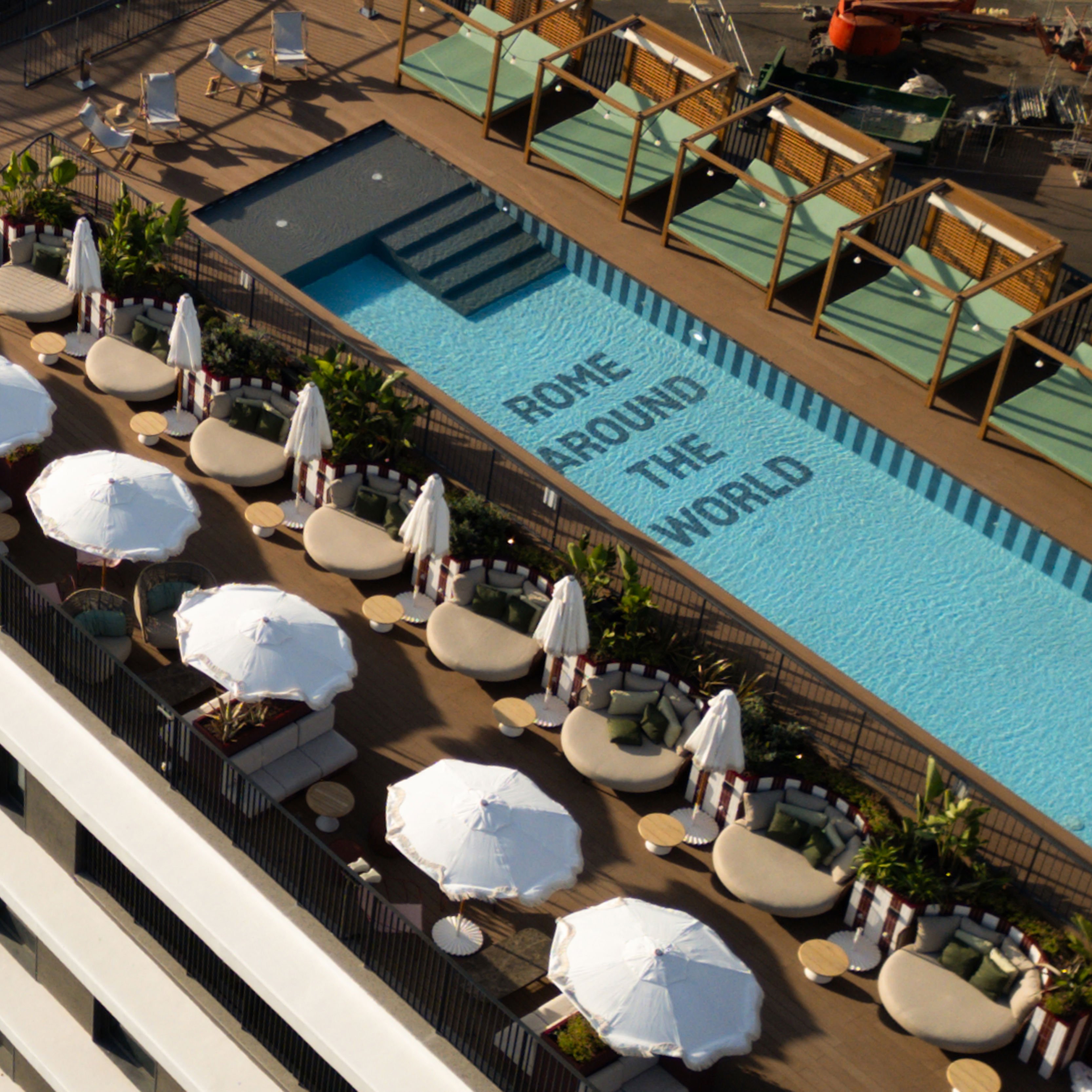 Rome rooftop pool Rome around the world membership