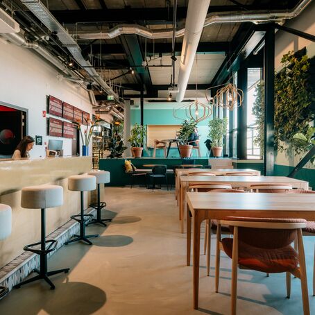 Community areas in The Social Hub Amsterdam City